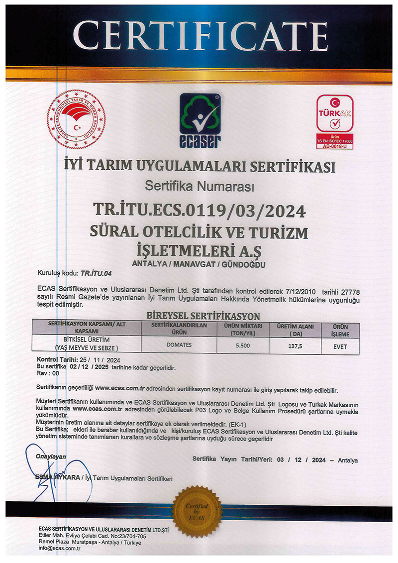 Certificates